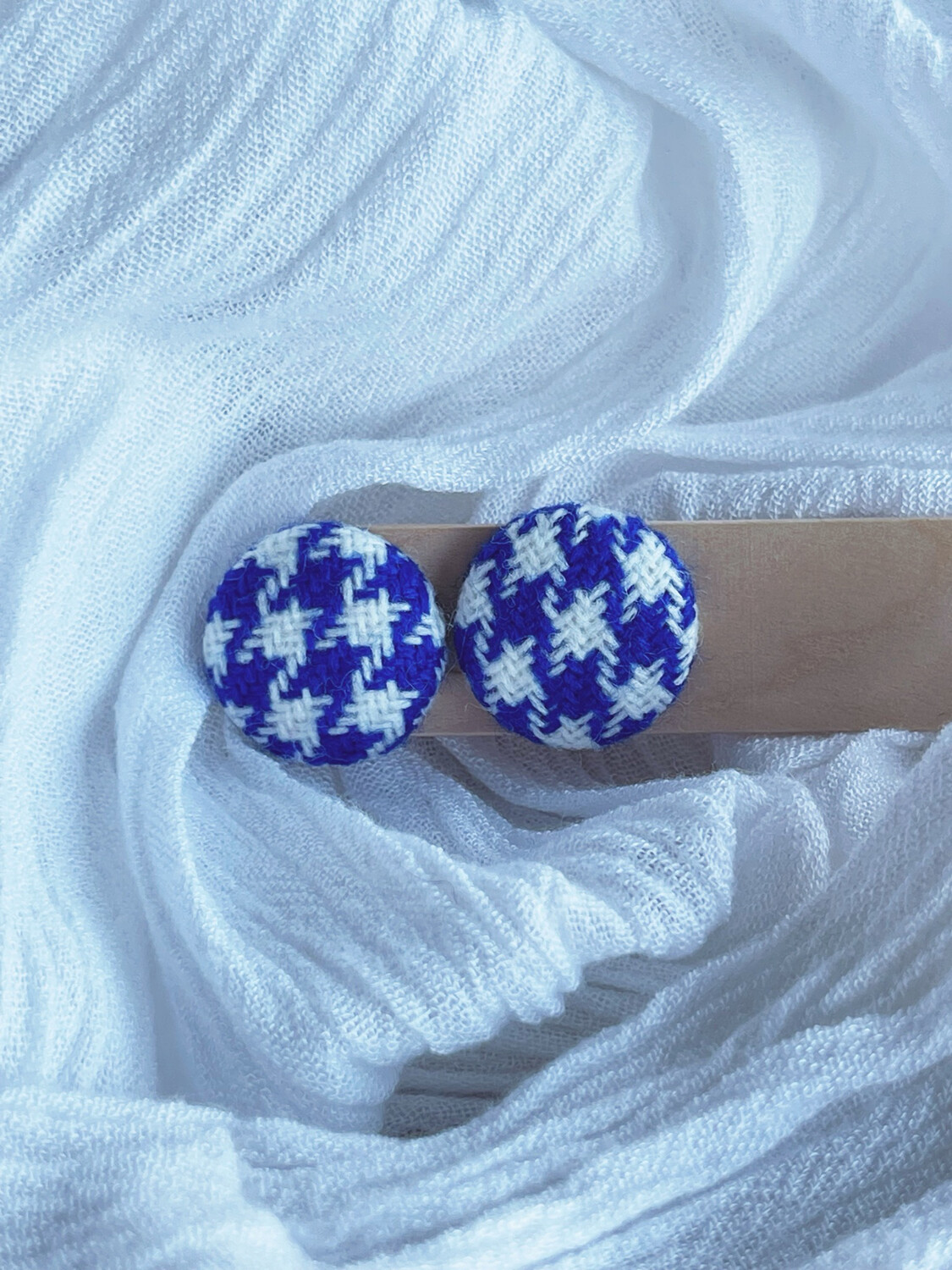 Blue Houndstooth
