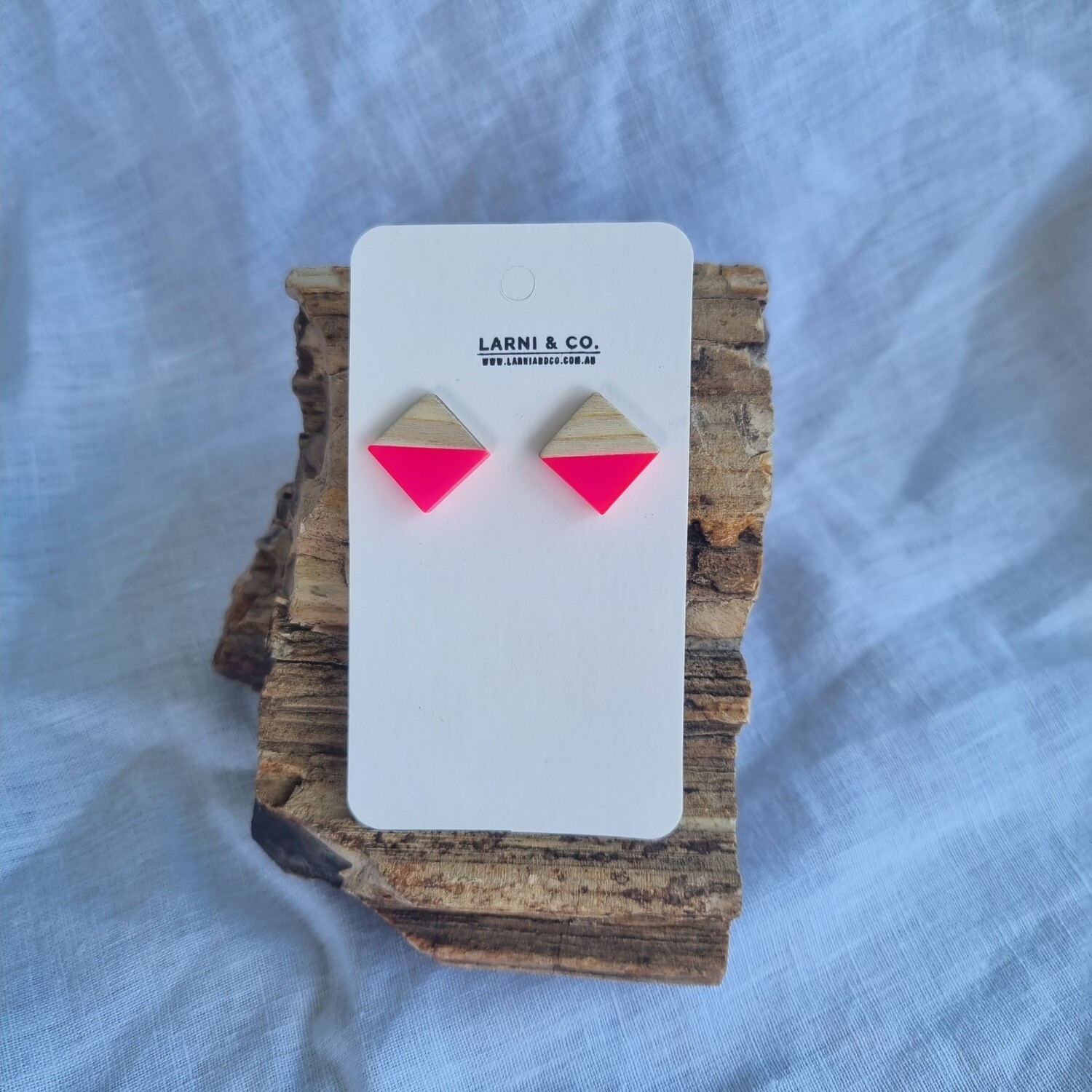 Fushia &amp; Timber acrylic