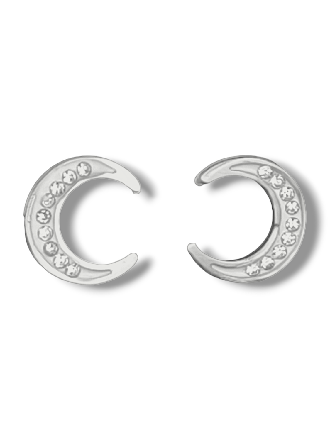 Pendientes Media Luna Circonitas