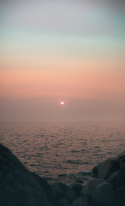 Smokey Tahoe Sunset