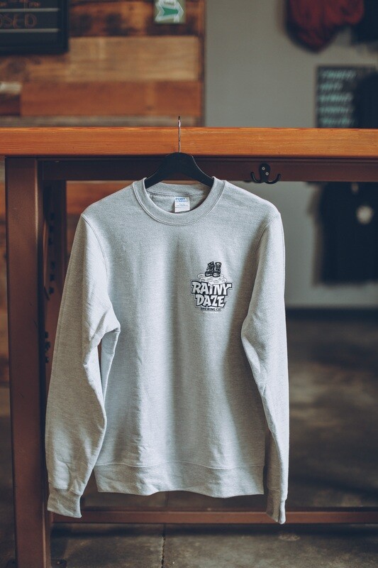 Rainy Daze Crew Neck Sweatshirt - Grey