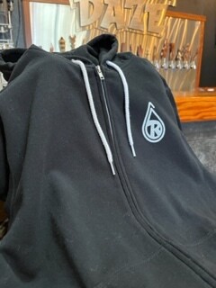 Black Zip-Up Hoodie
