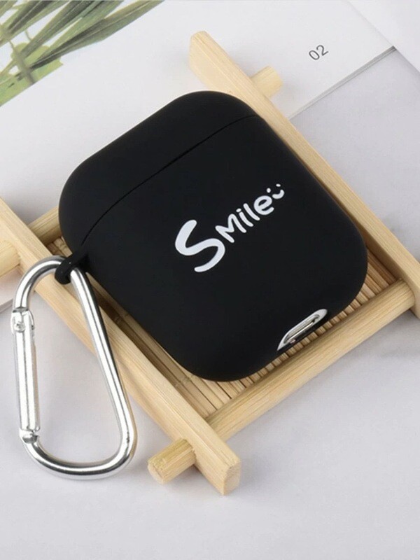Black Airpod Case Smile More :)