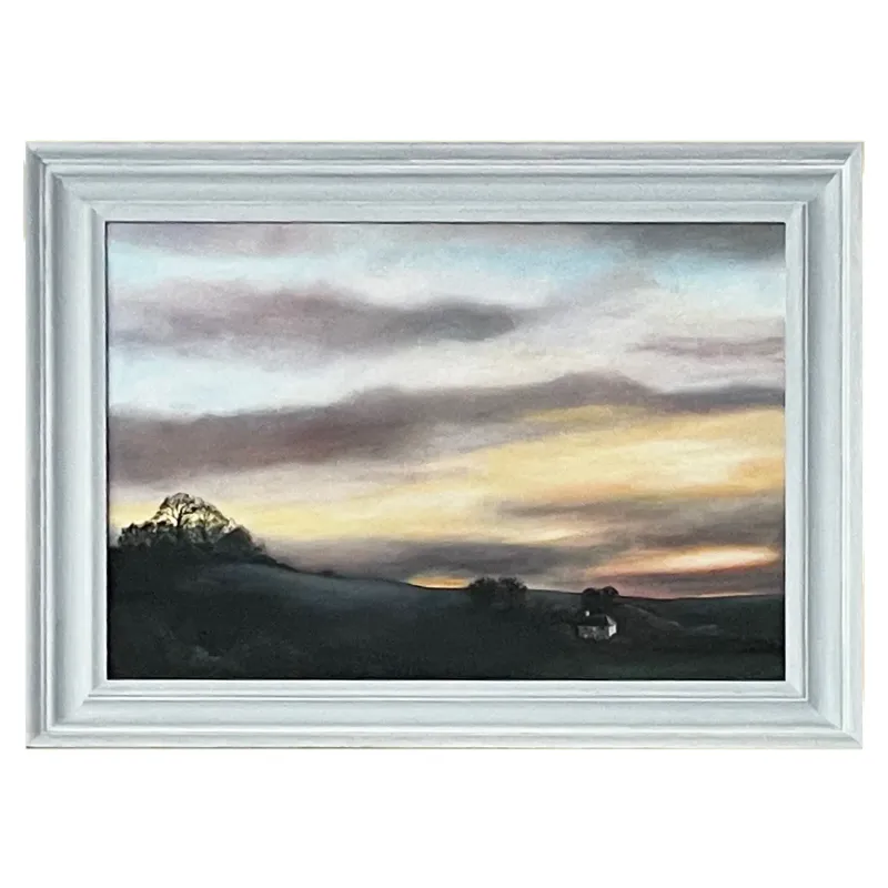 It's that moment before nightfall when the sun has sunk below the horizon and the light fades