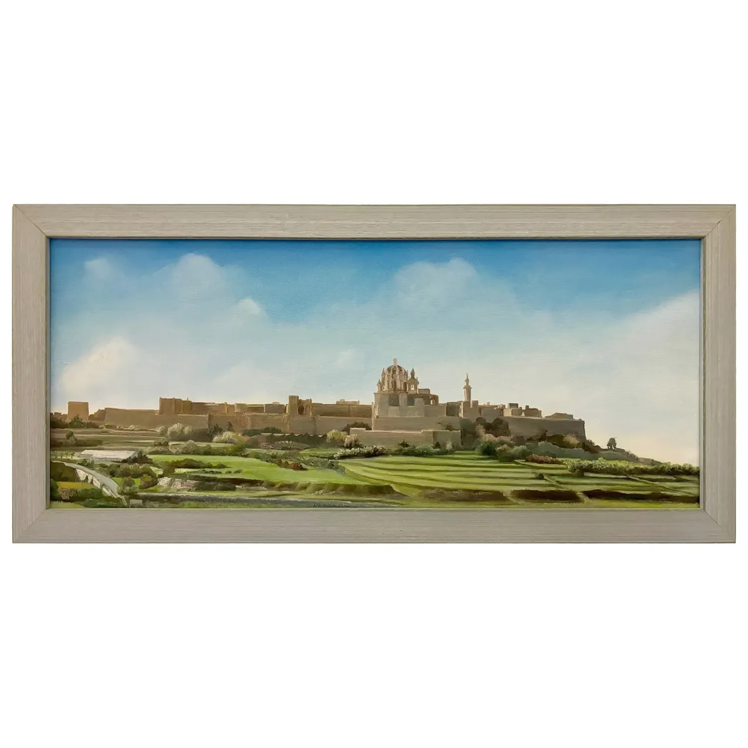  original oil painting of Malta's citadel Mdina