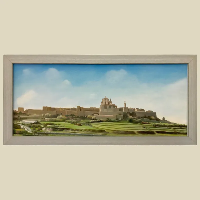  original oil painting of Malta's citadel Mdina