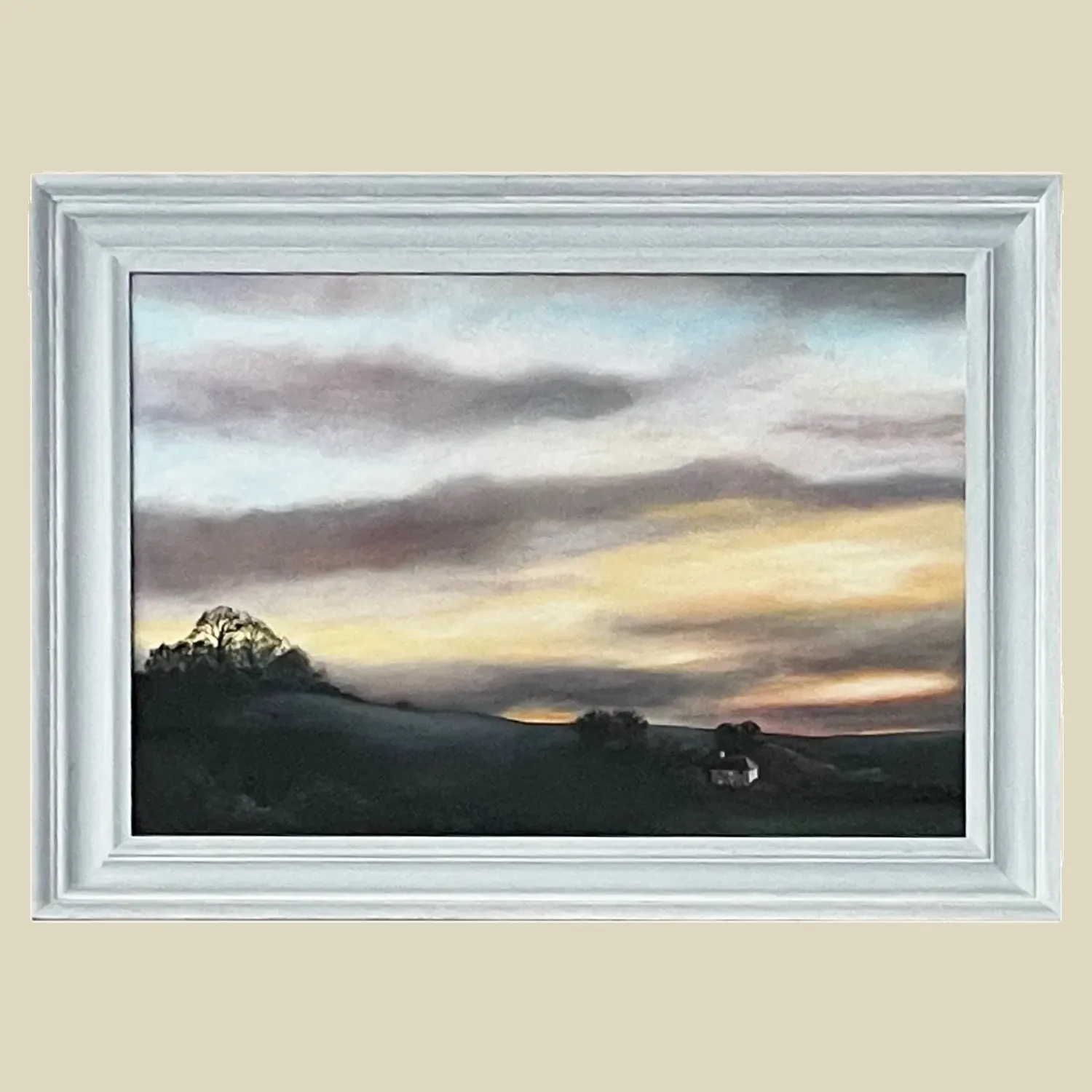 It's that moment before nightfall when the sun has sunk below the horizon and the light fades