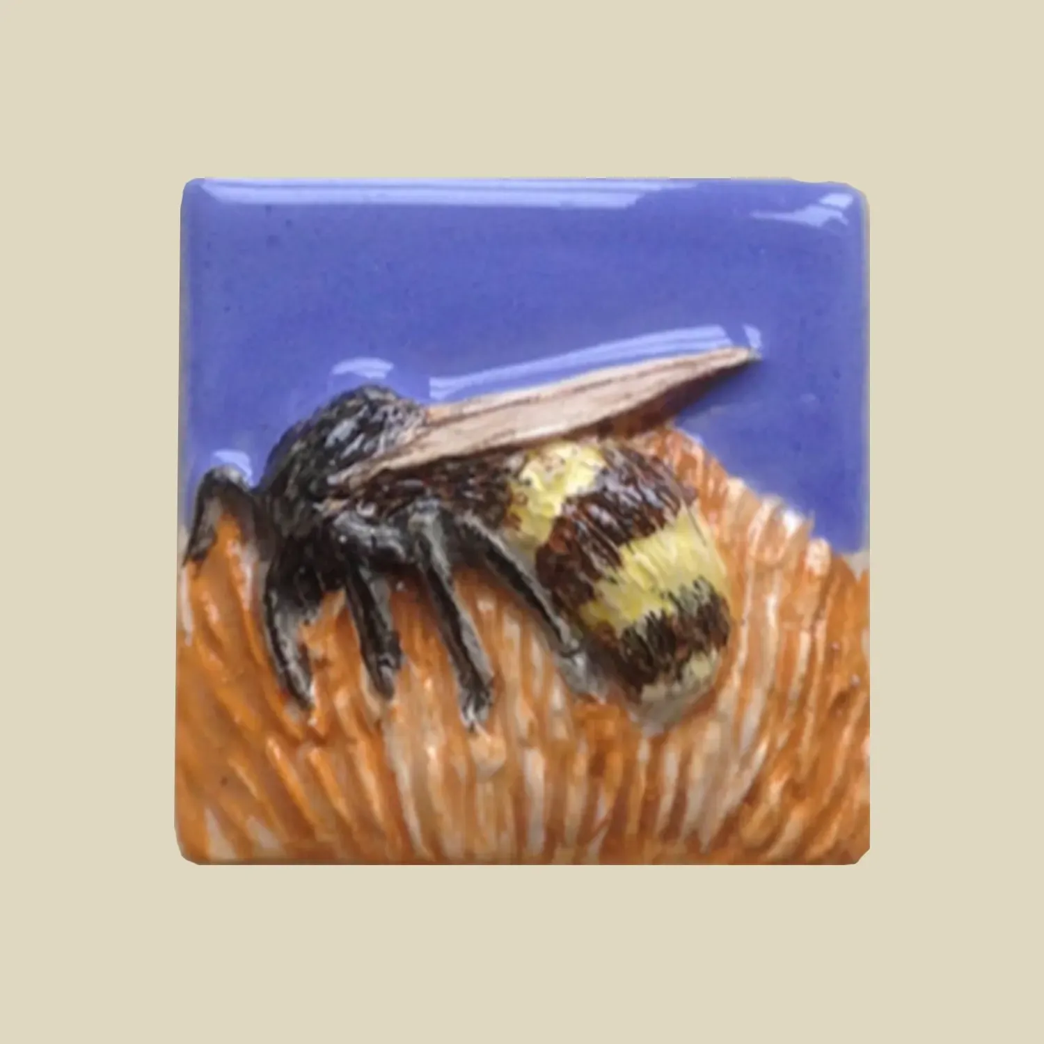 Feature Tile titled 'Bee on Flower 219' in orange and blue