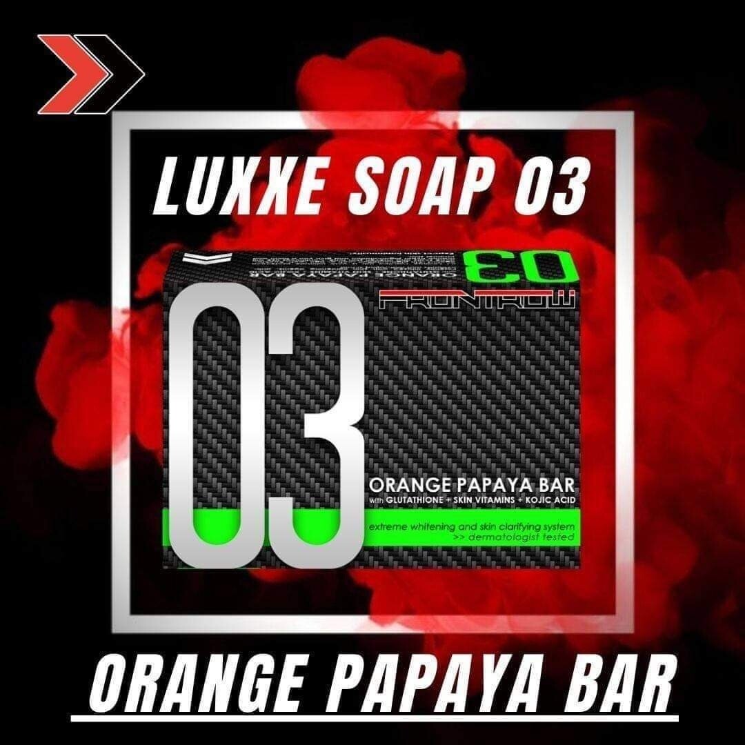 Luxxe soap 03 Orange papaya bar extract