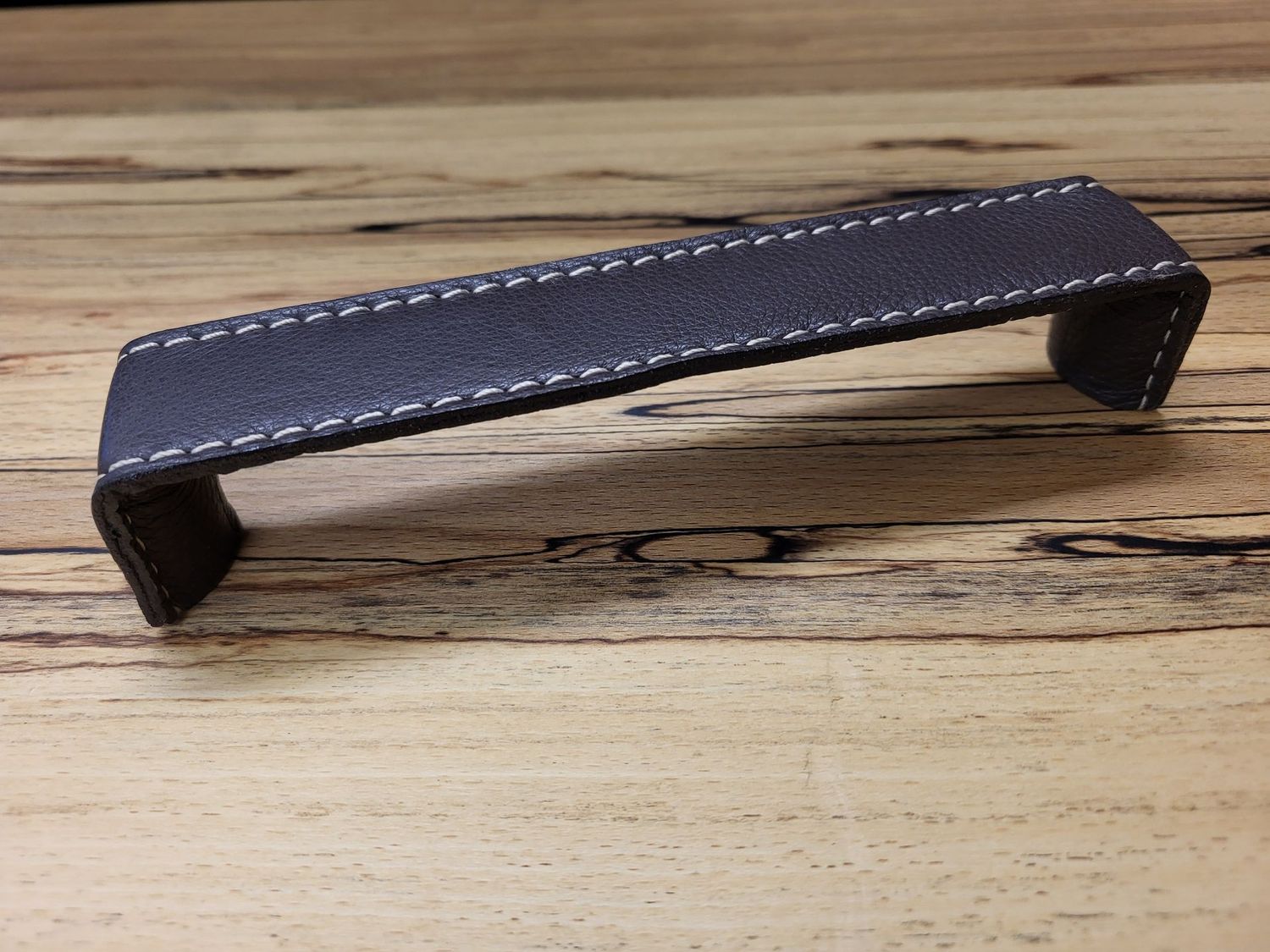 Möbelgriff, Lederummantelt, Hettich "Dublina", schwarz