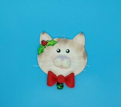 Kitty Cat Face Ornament
