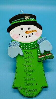 Snowman With A Scarf