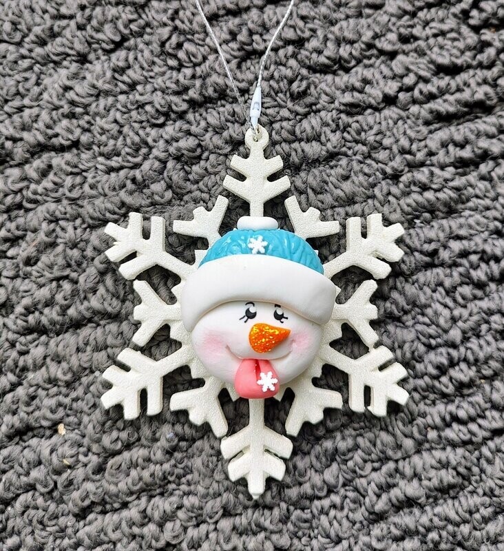 Snowman and Flakes