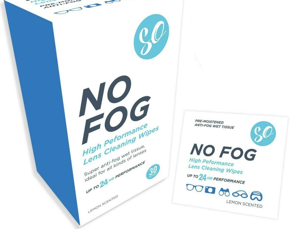 No Fog Spectacle Wipes - Box of 30