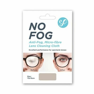 SO No Fog - REUSABLE Anti-Fog Microfibre Lens Cleaning Cloth