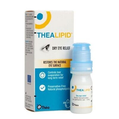 2X NEW TheaLipid Preservative-Free Dry Eye Relief Drops 10ml (TWO BOTTLES!!!)
