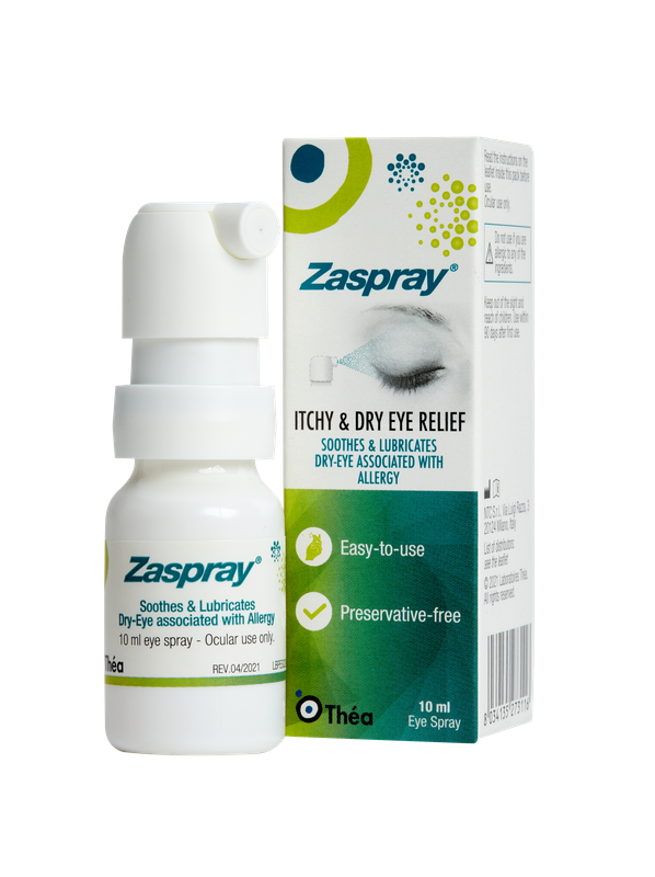 **2X Zaspray Itchy & Dry Eye Spray Preservative Free -10ml Bottle**
