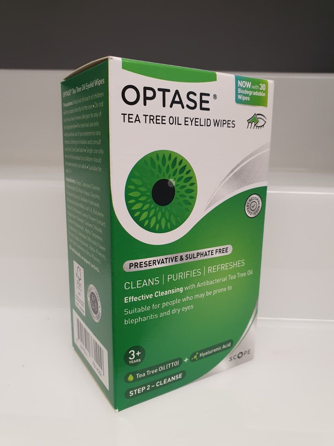 OPTASE Tea Tree Oil Eye Lid Wipes – Now NEW 30 wipe Size