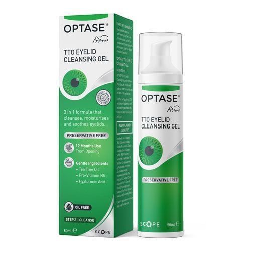 2X Optase Tea Tree oil  Eye Lid Cleaning Gel For Dry Eyes & Blepharitis  - 50ml