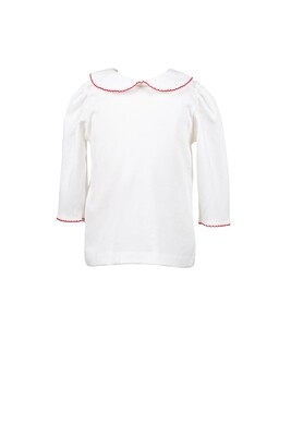 White 3/4 Knit Shirt