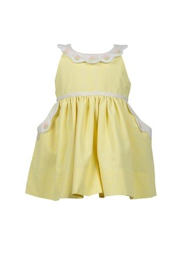 Giselle Yellow Gingham Dress