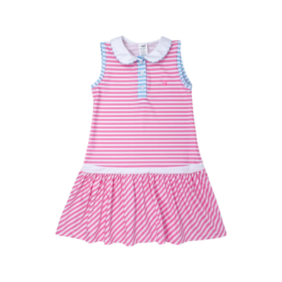 Dropwaist Dress Pink Stripe/Blue Stripe 