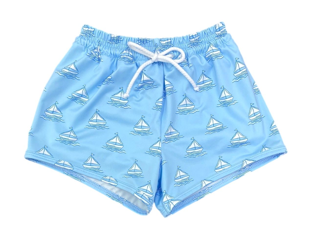 James Striped Swim Trunks