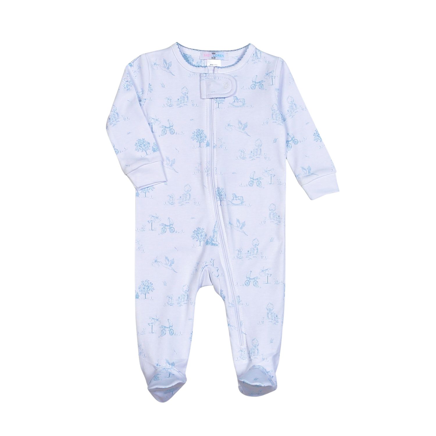 Baby Loren Zipper Footie