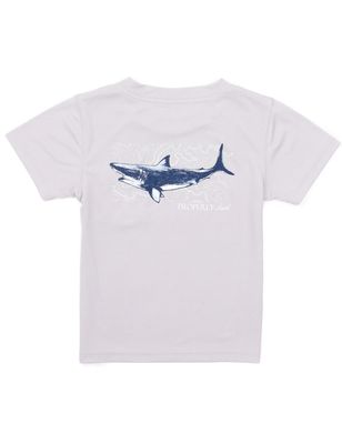 Performance Tee SS Topo Shark Ice Grey