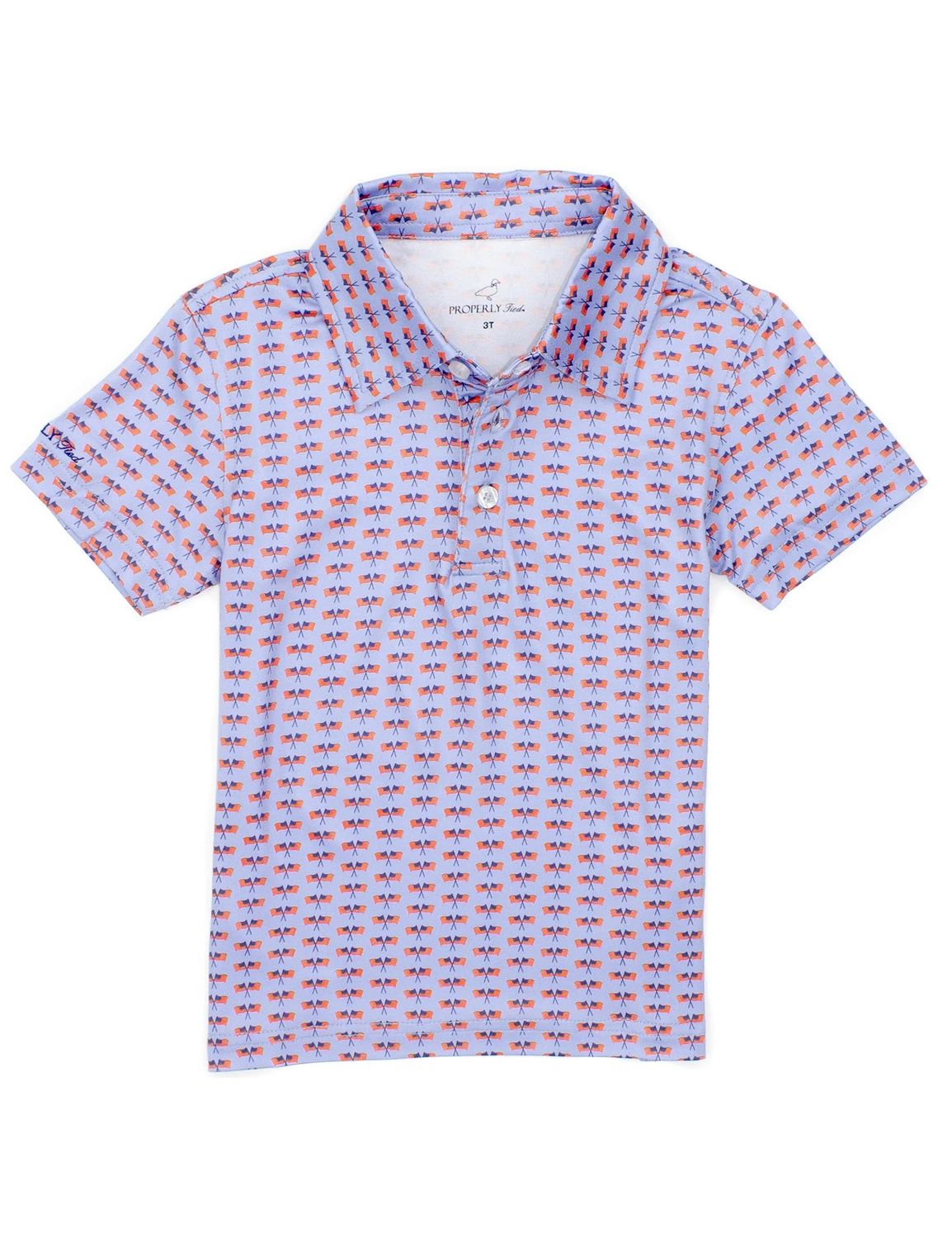 Inlet Polo Freedom Flag