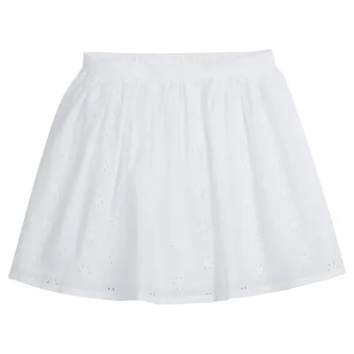 White Eyelet Willder Skirt 