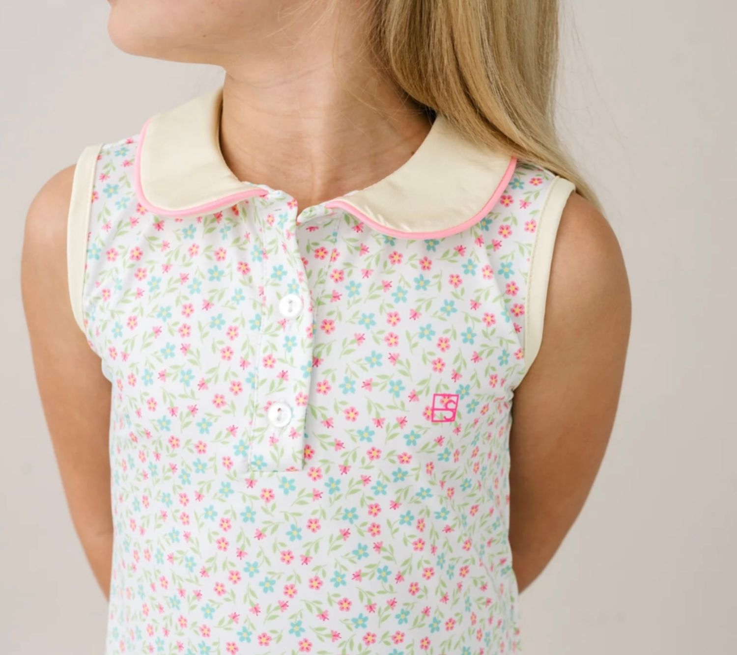 Darla Dress Floral, Sunshine, Flamingo