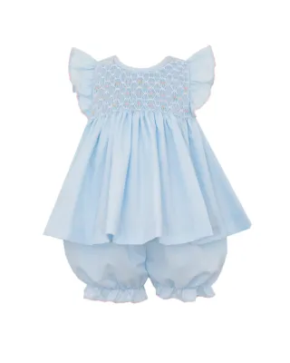 Lucia Lt Blue Bloomer Set