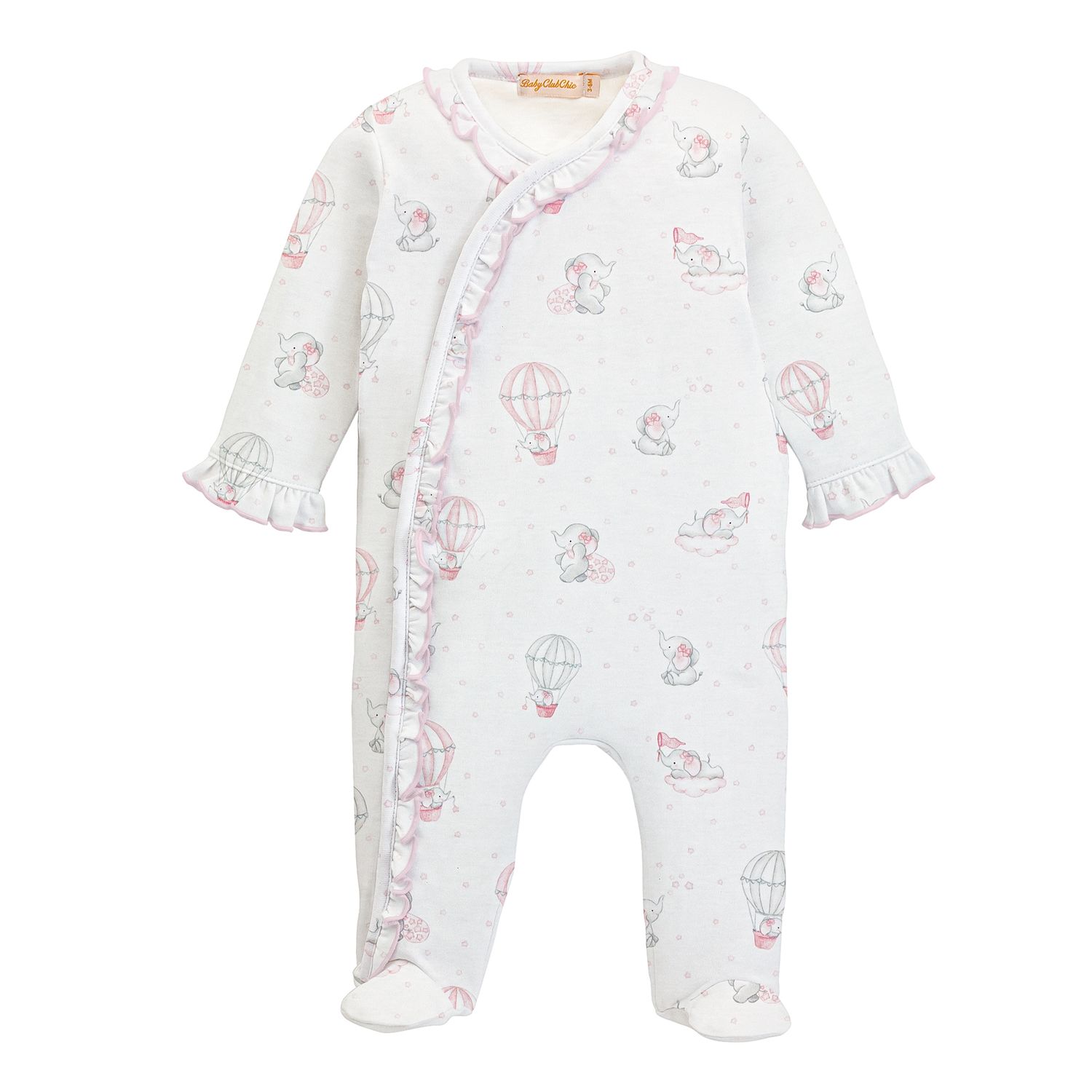 Printed Footie W/Ruffles