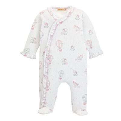 Printed Footie W/Ruffles