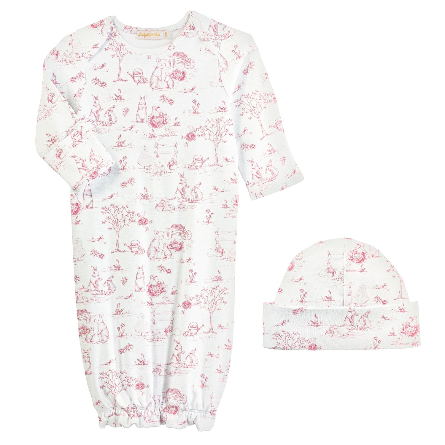 Baby Club Gown and Hat Set