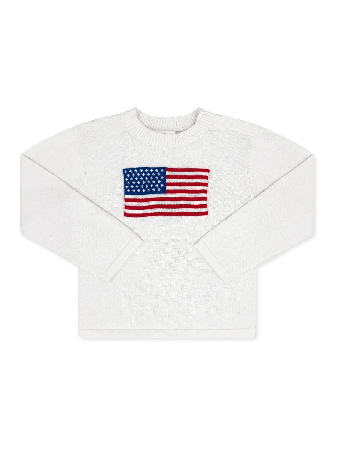 Cozy Up Sweater White/Flag