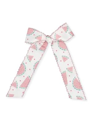 Lola Long Bow Wht/Pnk/Watermelon