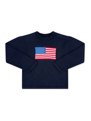 Cozy Up Sweater Navy/Flag
