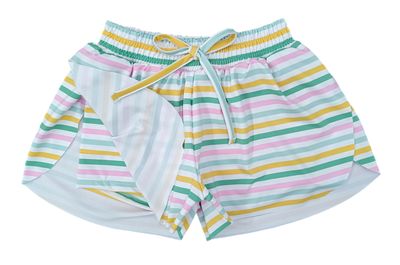 Multi Stripe BE Butterfly Shorts