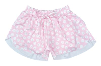 Pink Smiley BE Butterfly Shorts