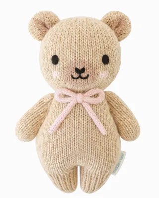 Baby Honey Bear Blush Bow