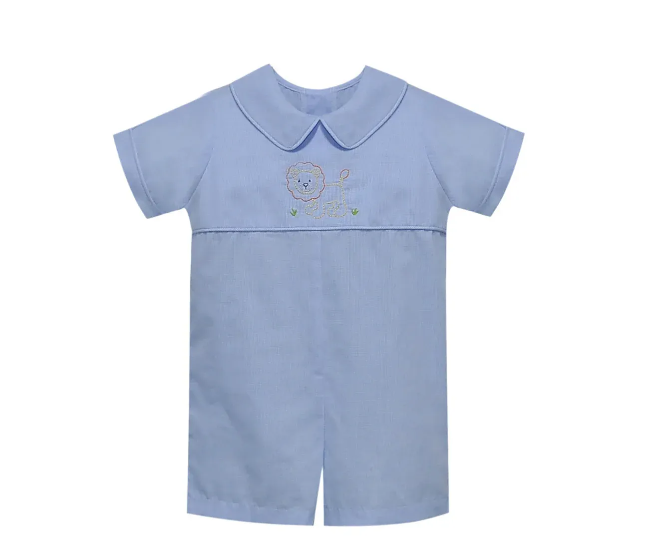 Rowan Blue Romper-Lion