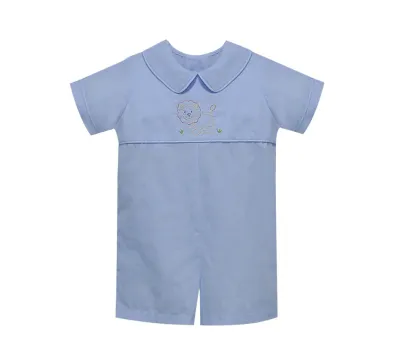 Rowan Blue Romper-Lion