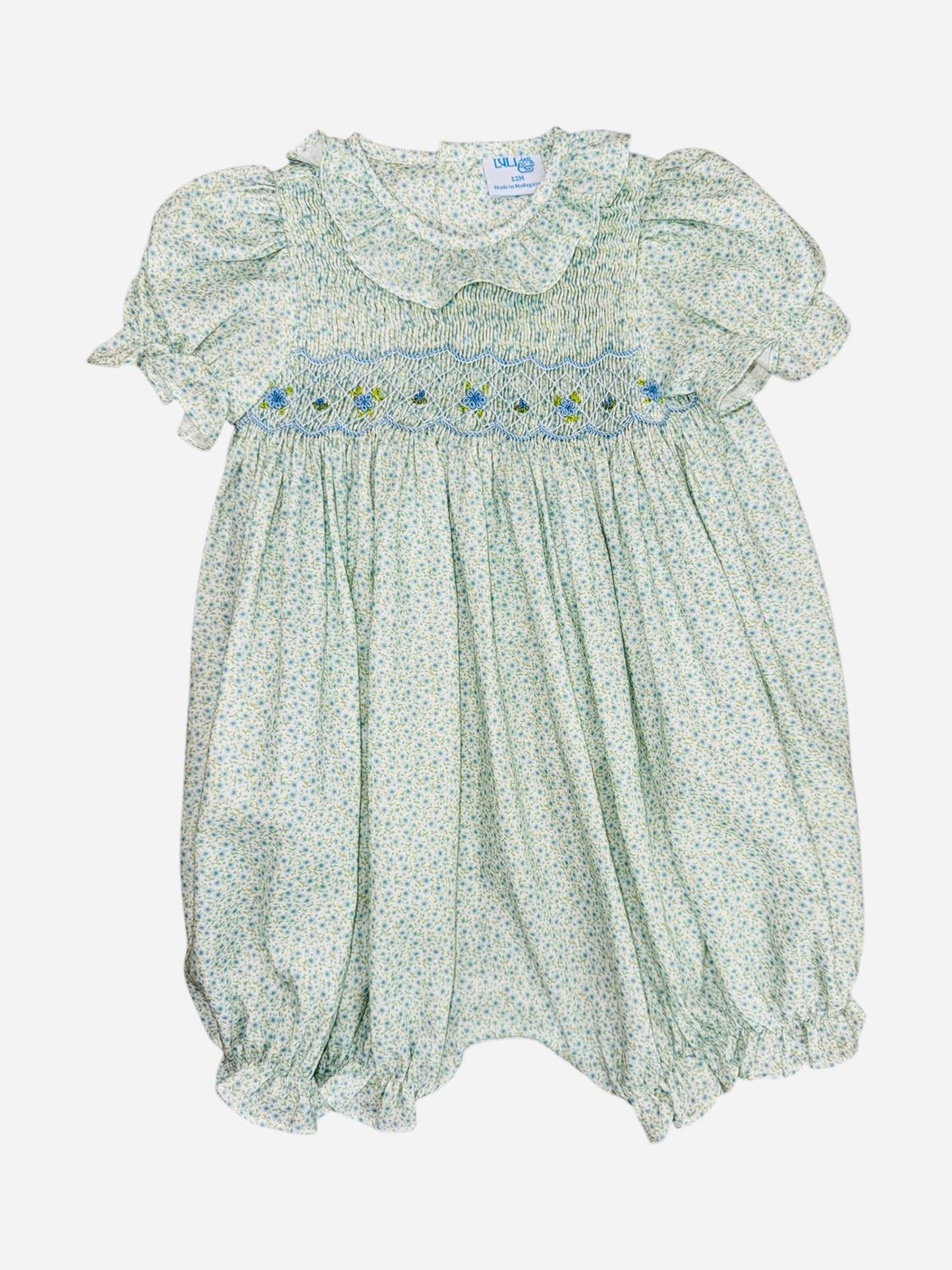 Harvest Blue Floral Smock Bubble