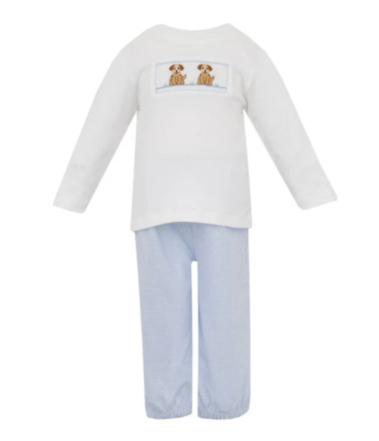 Puppies Blue Check Boys Pant Set