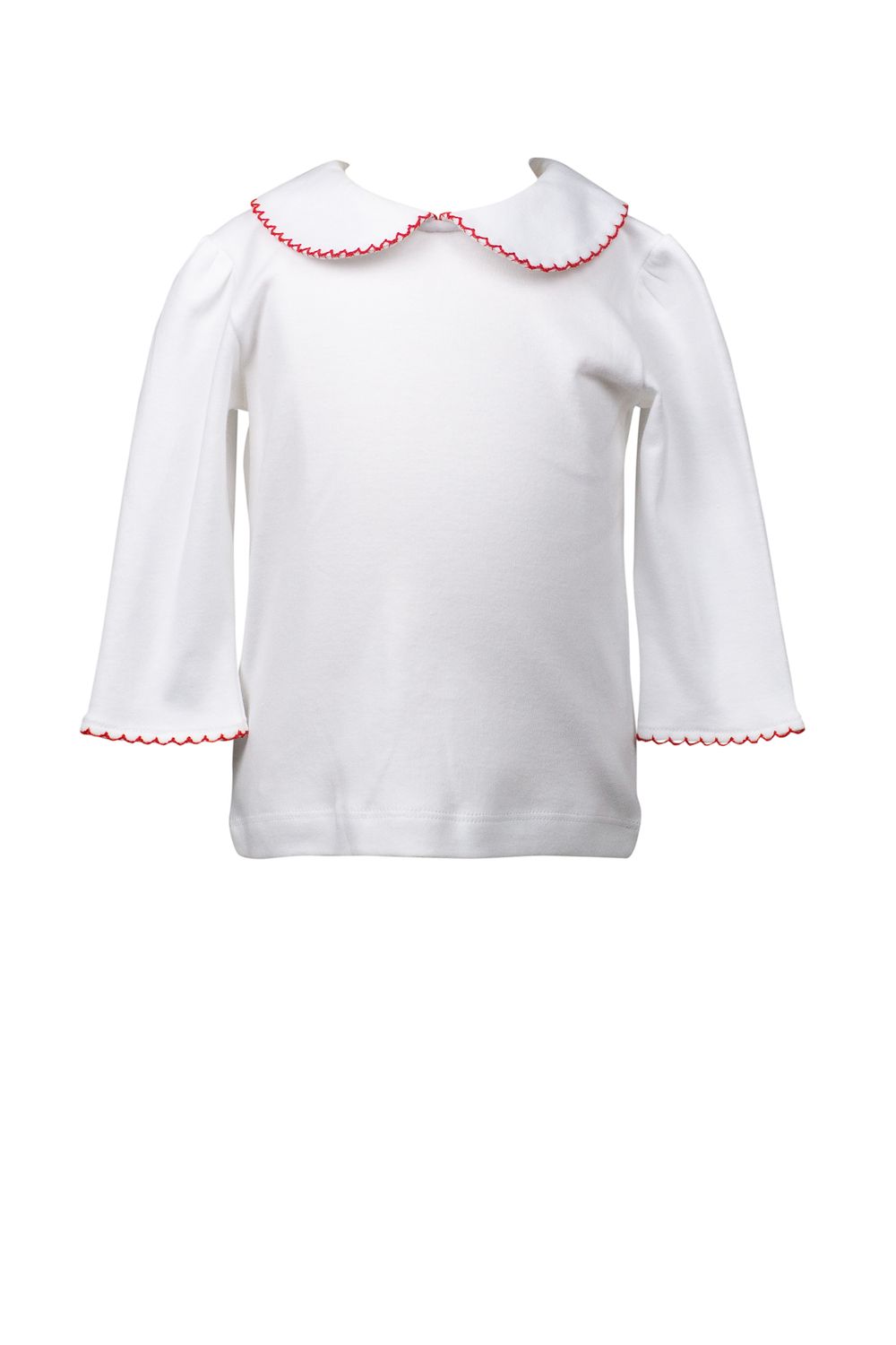 Red Trim 3/4 Sleeve Shirt