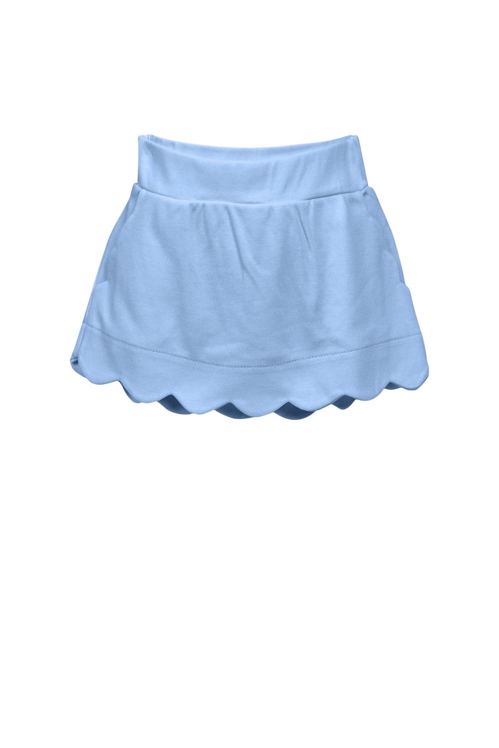PP Light Blue Scallop Skort