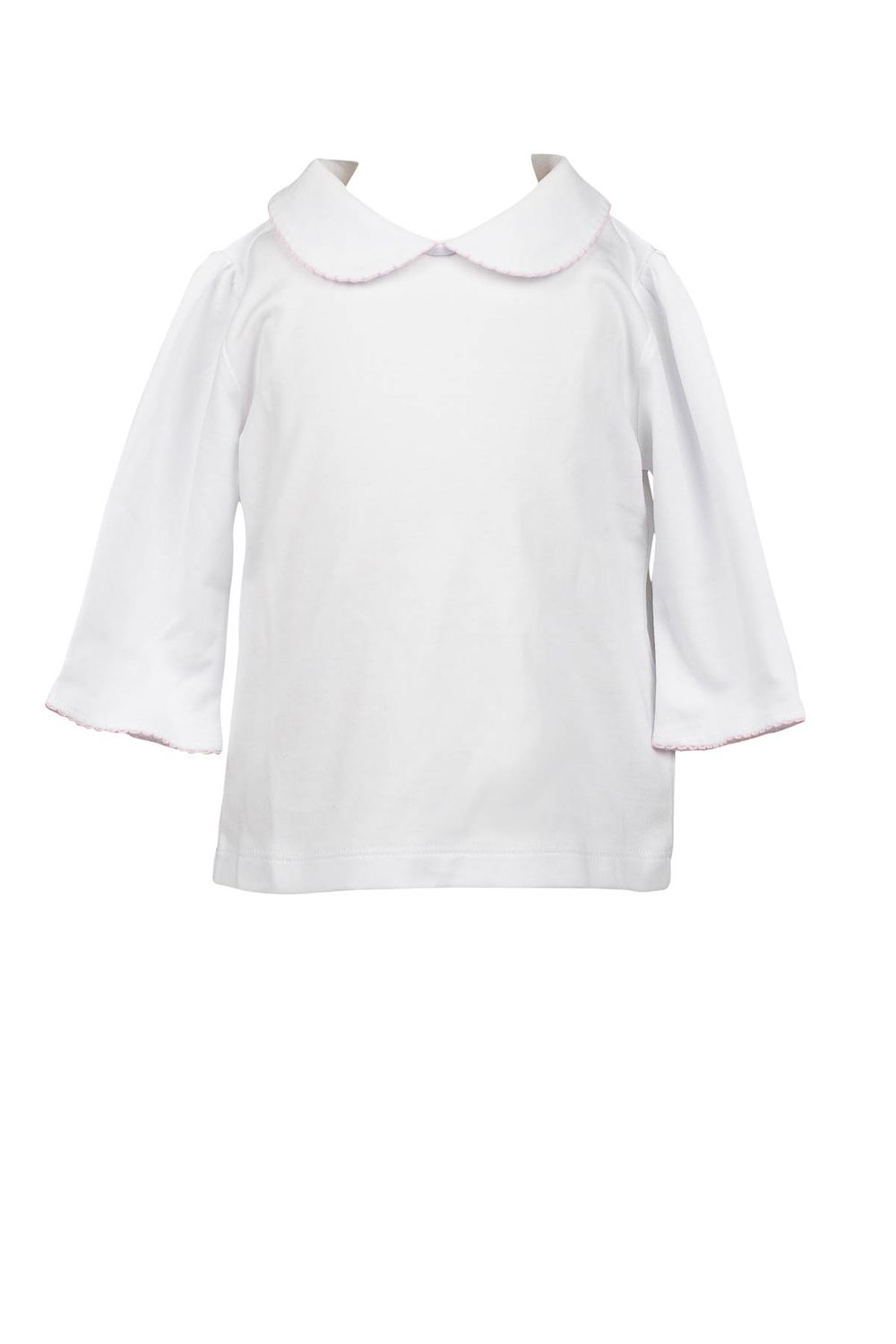 Pink Trim 3/4 Slv Shirt