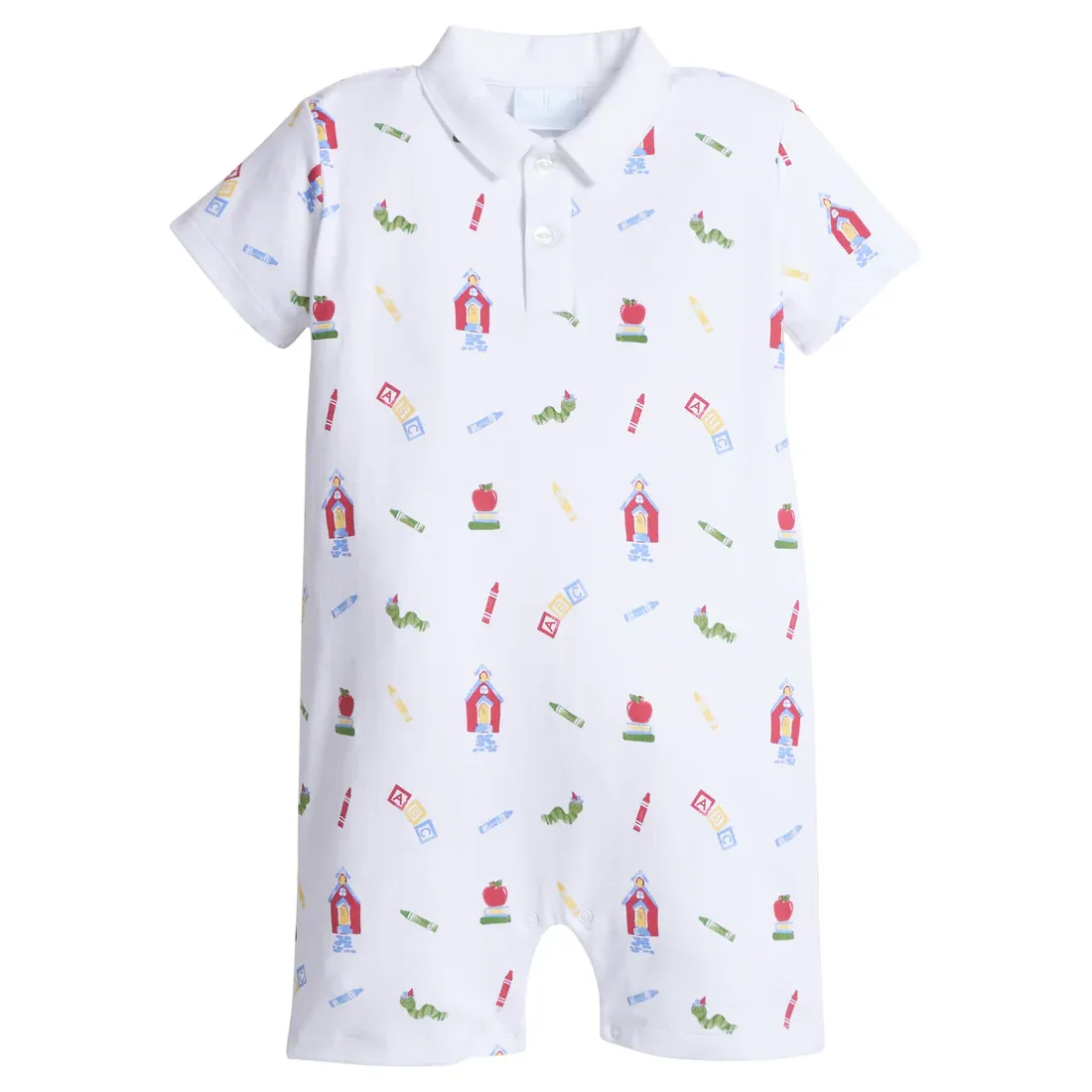 School Days Polo Romper